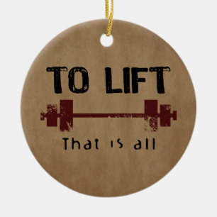 Att att lyfta Bodybuilding Julgransprydnad Keramik