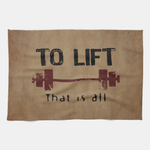 Att att lyfta Bodybuilding Kökshandduk