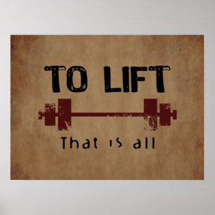 Att att lyfta Bodybuilding Poster