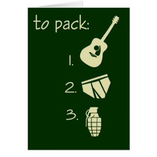 Att att packa hälsningskort