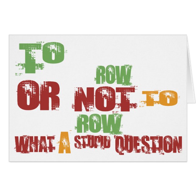 Att att ro hälsningskort (Framsidan Horizontal)