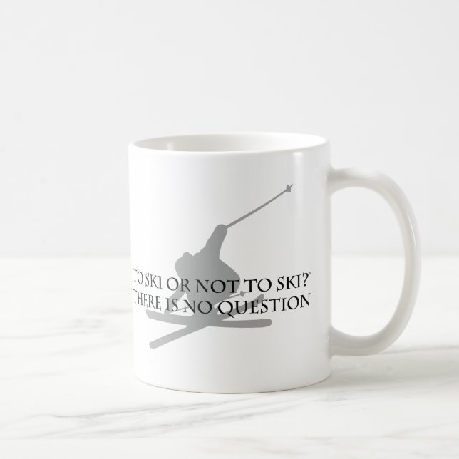 Att att skida eller att inte skida kaffemugg (Höger)