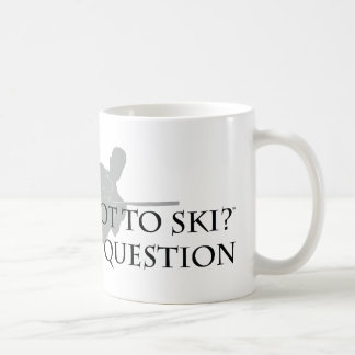 Att att skida eller att inte skida (waterskiing) kaffemugg
