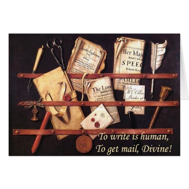 Att att skriva är människan hälsningskort (Framsidan Horizontal)