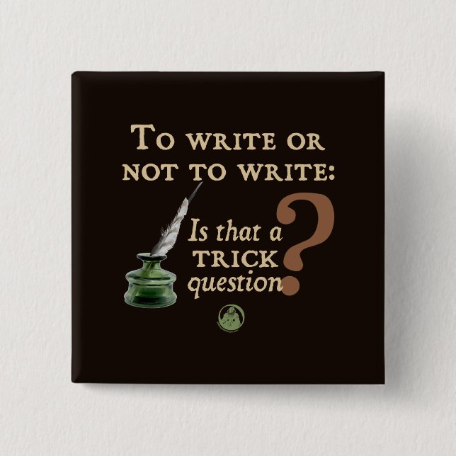 Att att skriva eller att inte skriva knapp (Framsida)