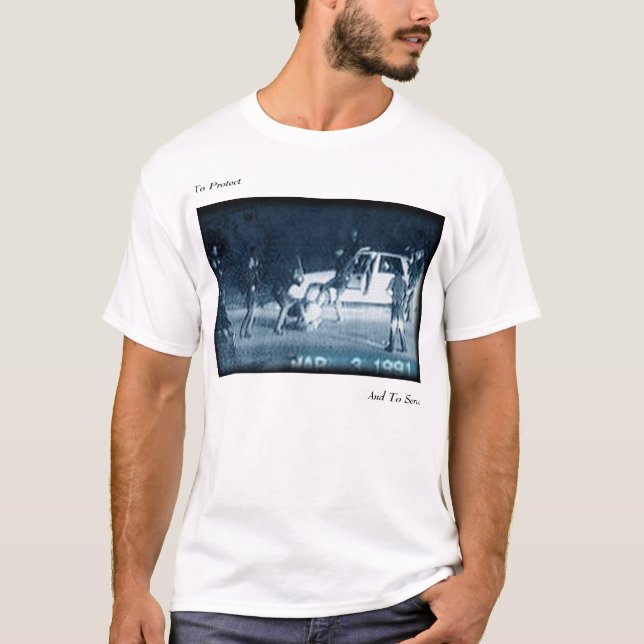 Att att skydda och tjäna som t shirt (Framsida)
