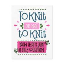 Att att sticka eller att inte sticka - roligt