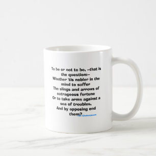 Att att vara eller att inte vara, --det är kaffemugg