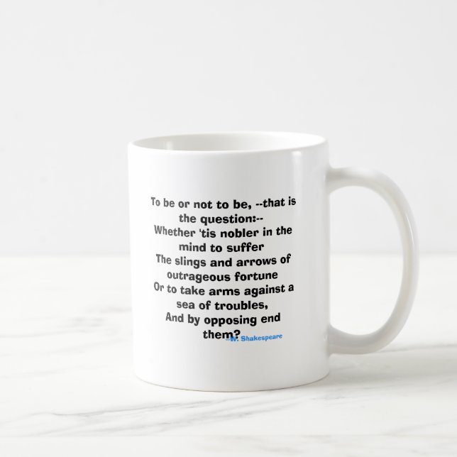 Att att vara eller att inte vara, --det är kaffemugg (Höger)