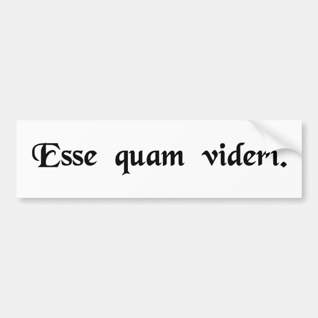 Att att vara ganska än att synas bildekal (Framsidan)