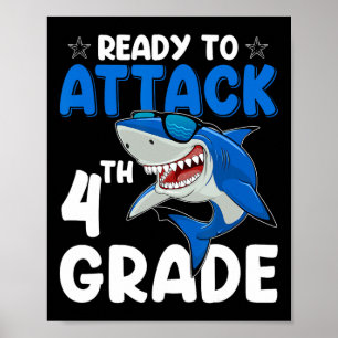 Att attackera fjärde Klass-hajläraren Stu i Klass Poster