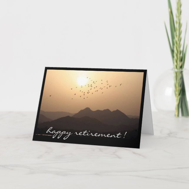 att avgå beskådar flocken kort (Framsida)