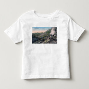 Att bära för Lumberjacks loggar över bergsklyft T Shirt