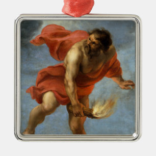 Att bära för Prometheus avfyrar Julgransprydnad Metall