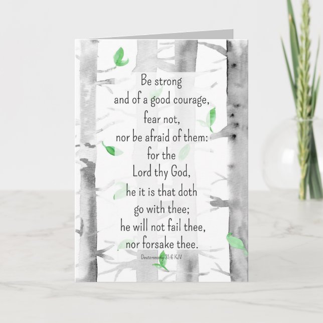 Att be om er Religiösa Uppmuntra Aspen Träd Kort (Framsida)