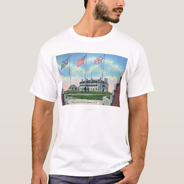 Att befalla kommenderar rum i gammalt franskt tee shirt (Framsida)