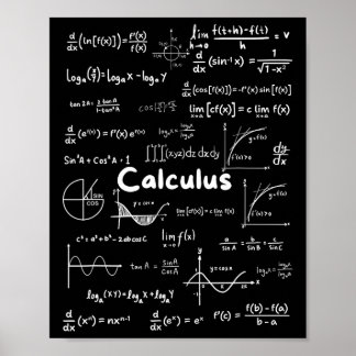 Att behärska väsentliga kalkylformler Math Genius Poster