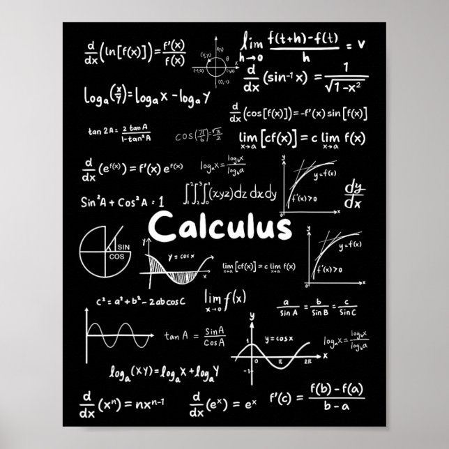 Att behärska väsentliga kalkylformler Math Genius  Poster (Framsidan)