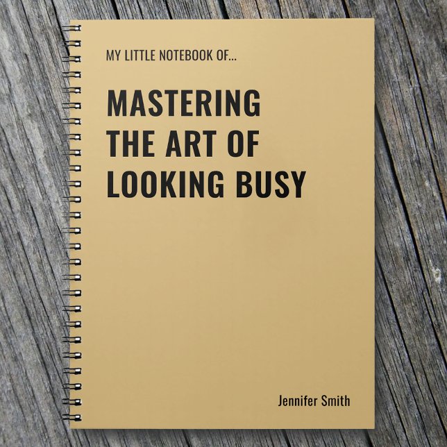 Att bemästra konsten Roligt citat Anteckningsbok (Skapare uppladdad)