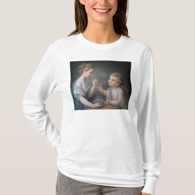 Att blåsa för barn bubblar t shirt (Framsida)