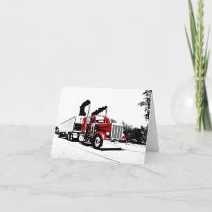 Att blåsa till och med Peterbilt noterar kortet Kort
