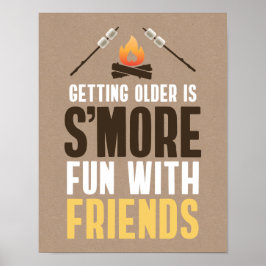 Att bli äldre är en större Roligt med vänskapliga  Poster