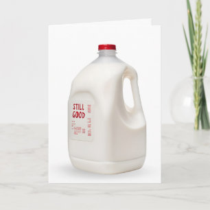 Att bli äldre födelsedag Humor Gallon i Mjölk Kort