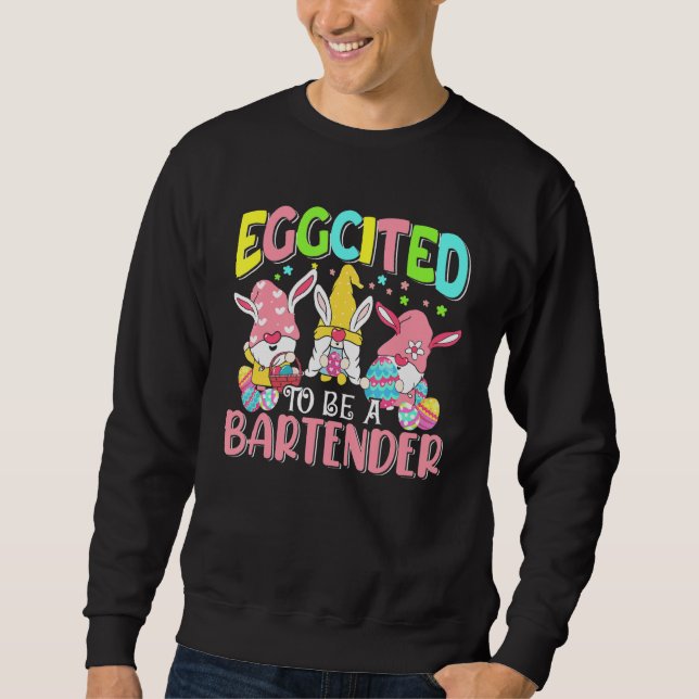 Att bli en Bartender-dag tre Påsk-bunten Lång Ärmad Tröja (Framsida)