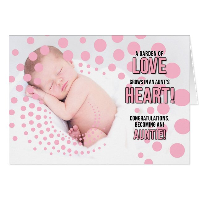 Att bli en Rosa vid Grattisen Moster Hälsningskort (Framsidan Horizontal)