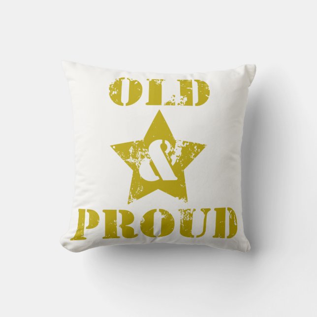 Att bli gammal är inte för Sissies! Gammal och sto Kudde (Framsida)