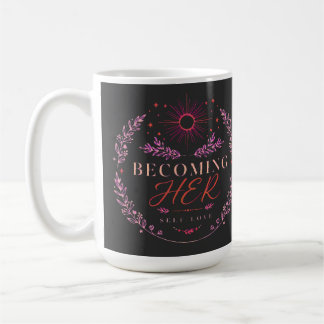 Att Bli Henne – Boho Självkärlek Blommig Cirkulär Kaffemugg