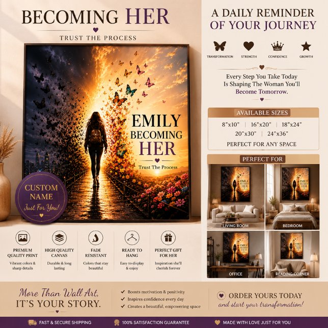 Att Bli Henne Personlig Motivationsaffisch Poster (Skapare uppladdad)