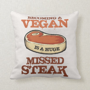 Att Bli Vegan Är En Stor Missad Biff Kudde
