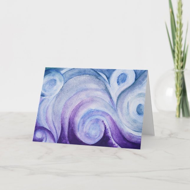 Att bo bevattnar hälsningkortet kort (Framsida)