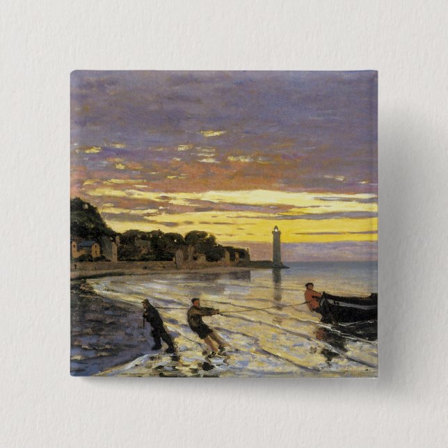 Att bogsera en båt, Honfleur Knapp (Framsida)