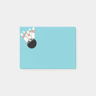 Att bowla postar det noterar post-it block