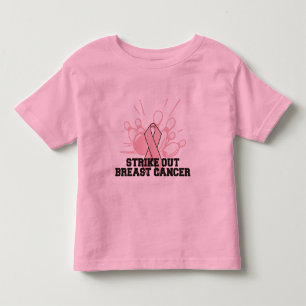 Att bowla slår ut bröstcancer t shirt