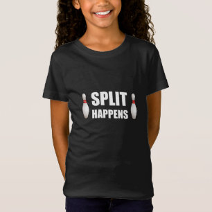 Att bowla splittring händer tee shirt