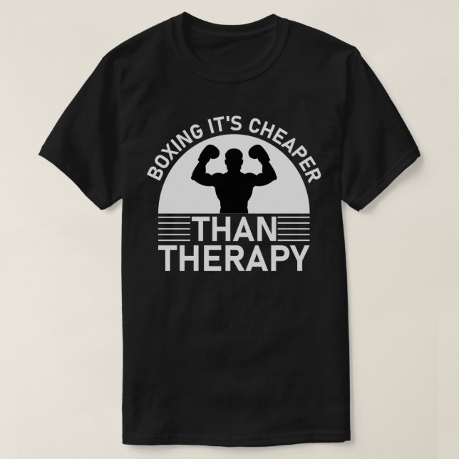 Att boxera det billigare än terapiboxare 9 t shirt (Design framsida)
