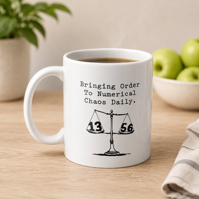 Att Bringa Ordning Till Numeriskt Kaos Matematik G Kaffemugg (Skapare uppladdad)