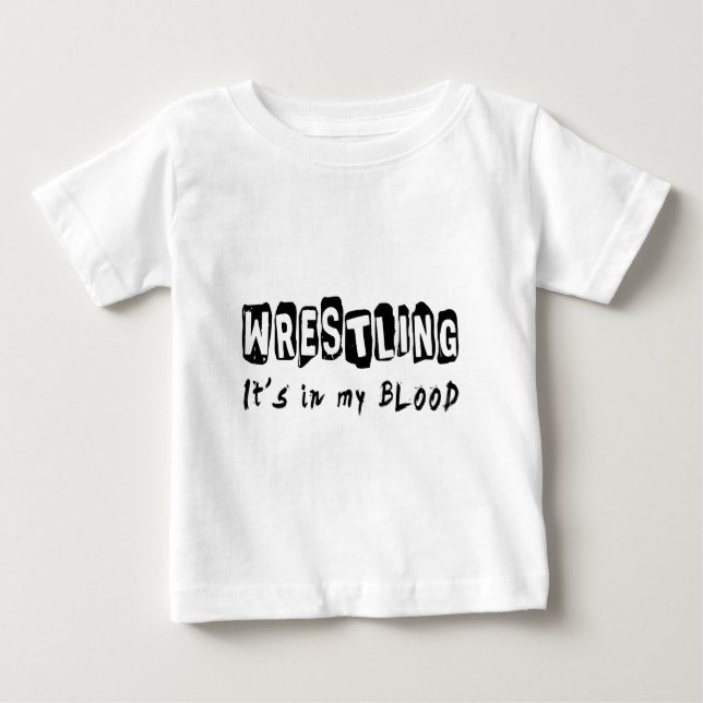 Att brottas det är i mitt blod t-shirt (Framsida)