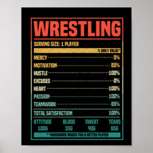Att brottas med kostfakta lustigt brottare fläkt poster