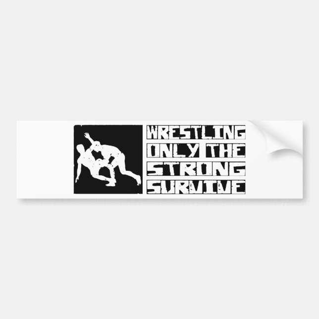 Att brottas överlever bildekal (Framsidan)