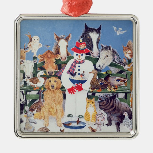 Att bry sig julgransprydnad metall (Framsidan)