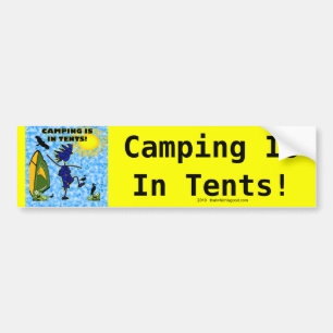 Att campa är i tältdesign bildekal