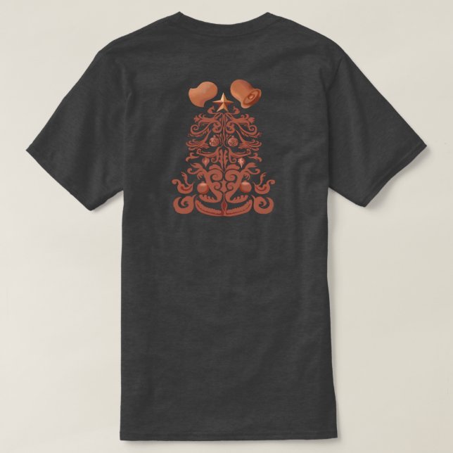 Att charma förkopprar ~Christmas~skjortan (på Tee Shirt (Design baksida)