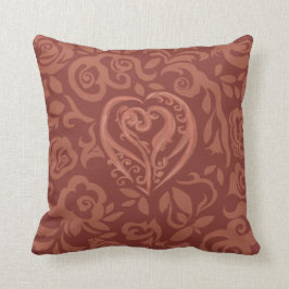 Att charma förkopprar mörk kudder kudde