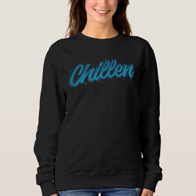 Att chilla är min hobby t shirt (Framsida)