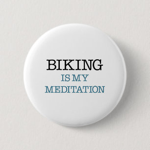 Att cykla är min meditation knapp