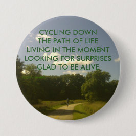 ATT CYKLA BESEGRAR VÄGEN AV LIV KNÄPPAS KNAPP